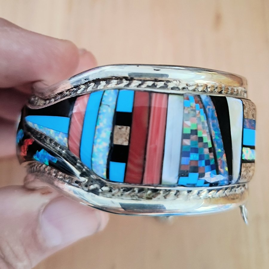 Bracelet Zuni Femme, Opale et Pierres