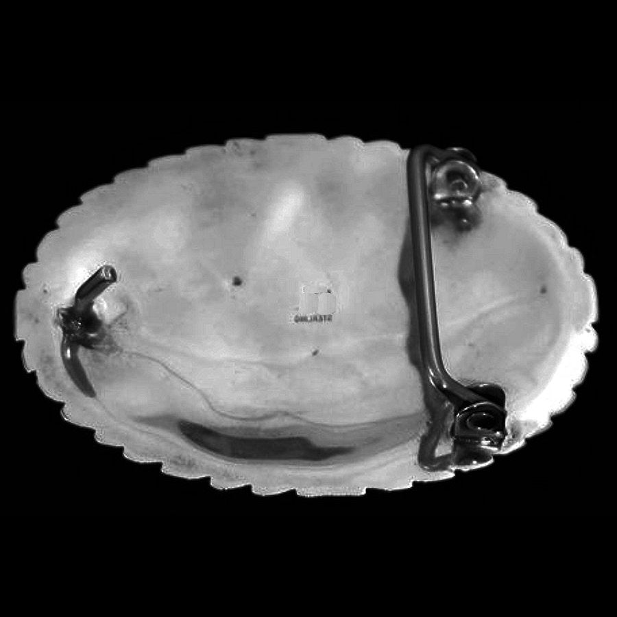 Boucle de ceinture Dieu Zuni Vintage, en Argent Sterling