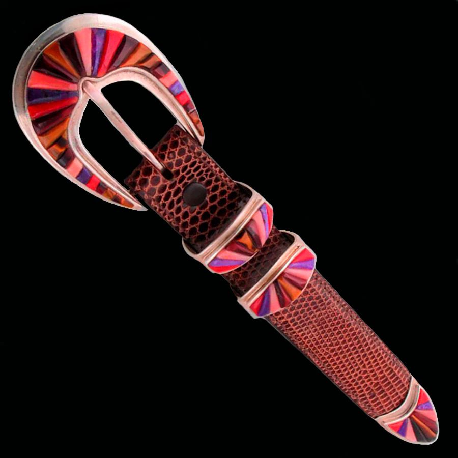 Boucle de Ceinture Ranger Overlay, en Argent Sterling