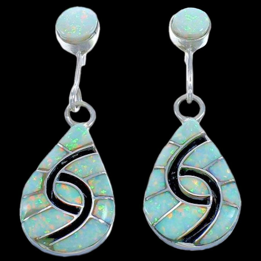 Boucles d'Oreilles Teardrops Zuni, Hummingbird Pattern, Couleur au Choix