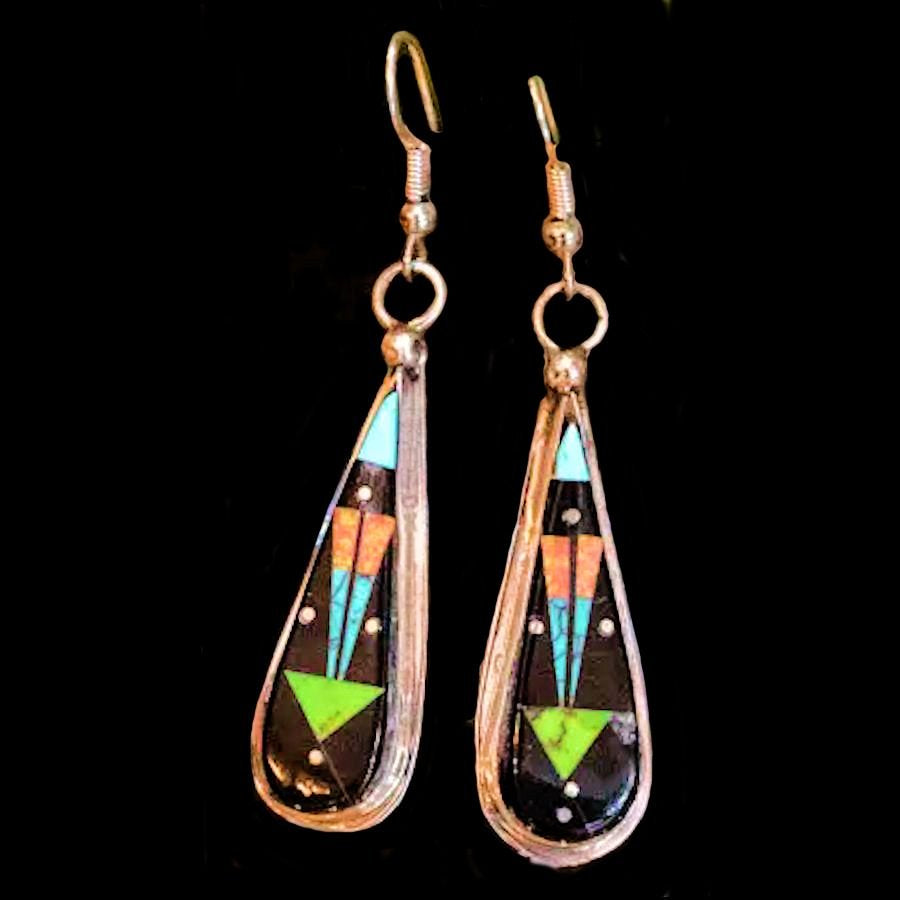 Boucles d'Oreilles Zuni Teardropd, Flèche