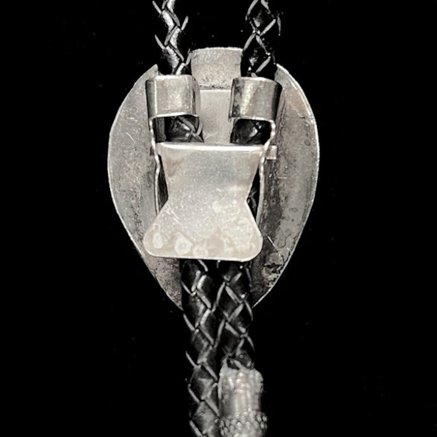 Bolo-Tie Patte d'Ours en Argent et Turquoise