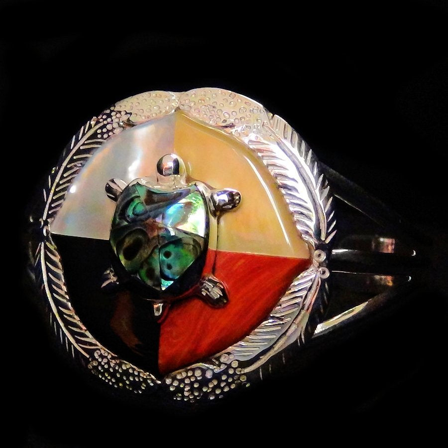 Bracelet Tortue et Roue Médecine