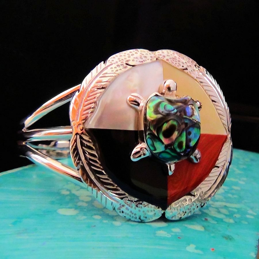 Bracelet Tortue et Roue Médecine