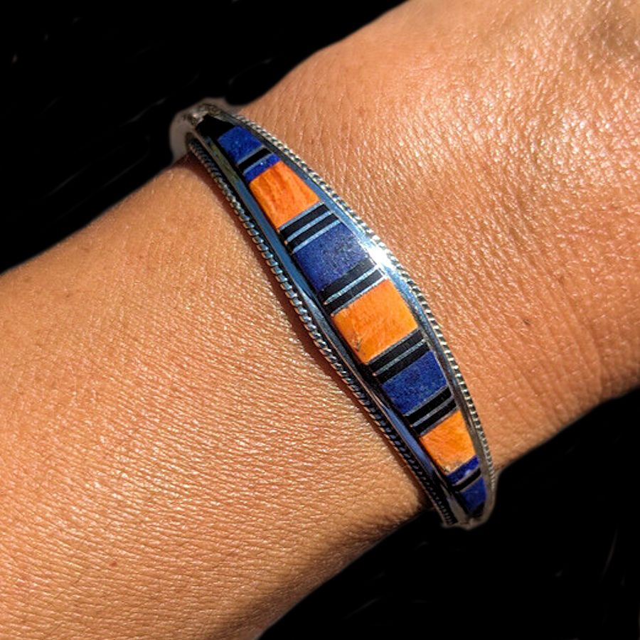 Bracelet Zuni Sugilite et Spondylus