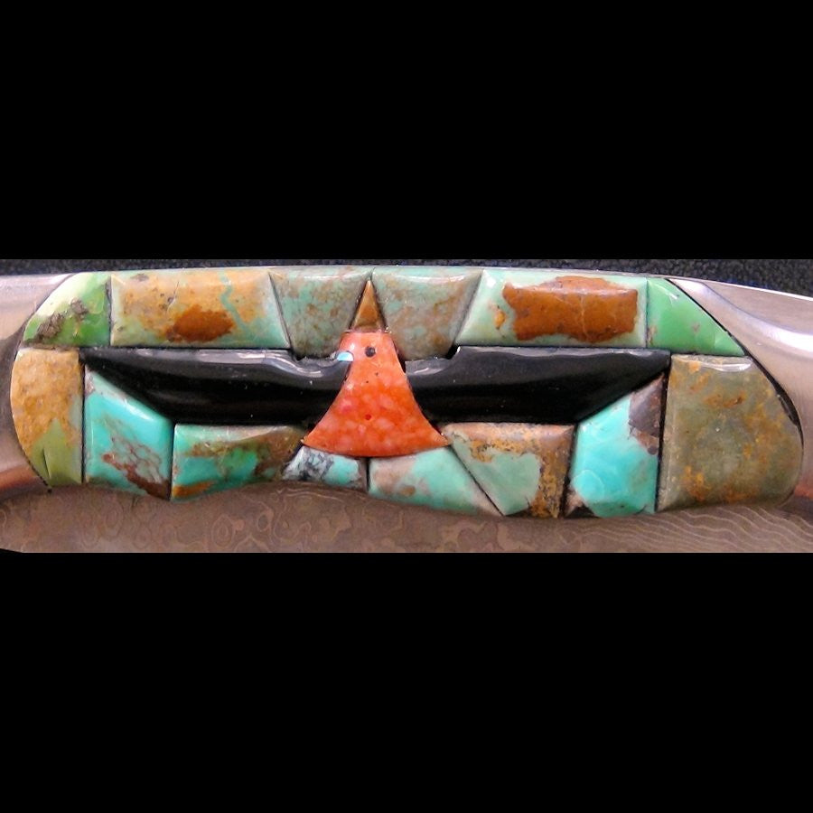 Couteau Pliant Thunderbird, Manche en Turquoise Overlay