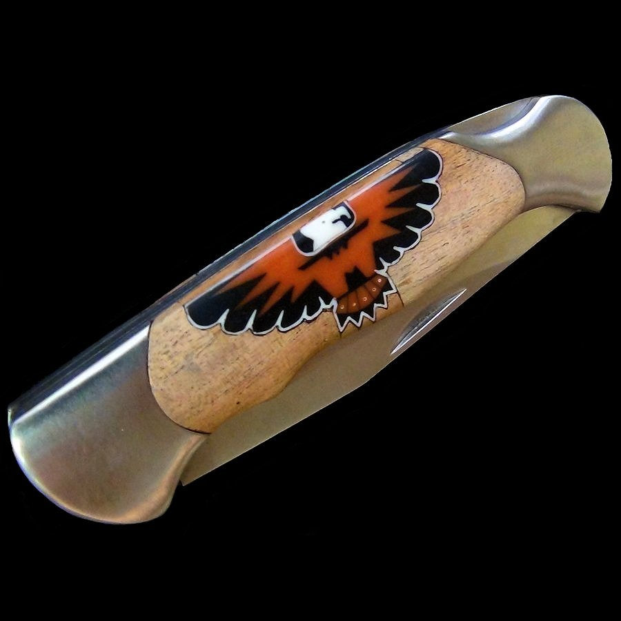 Couteau Pliant Thunderbird en Accacia