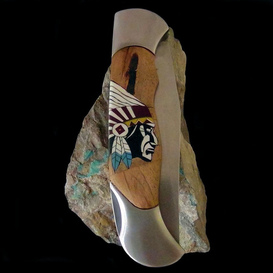 Couteau Pliant Thunderbird en Accacia