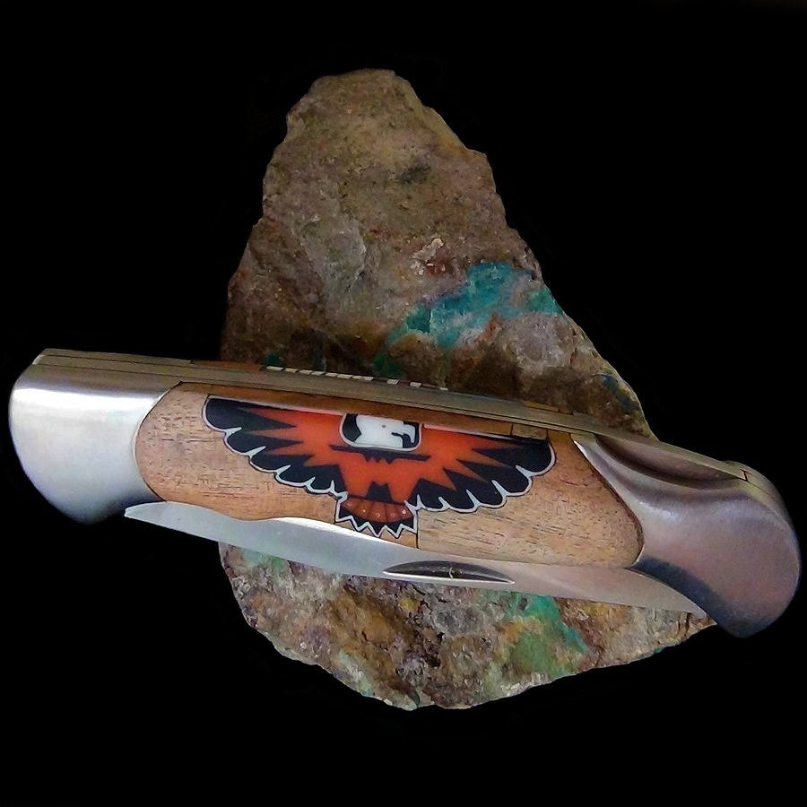 Couteau Pliant Thunderbird en Accacia