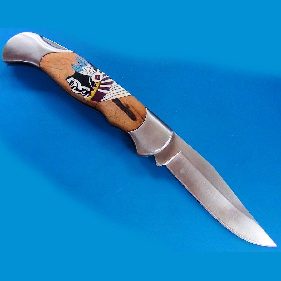 Couteau Pliant Thunderbird en Accacia