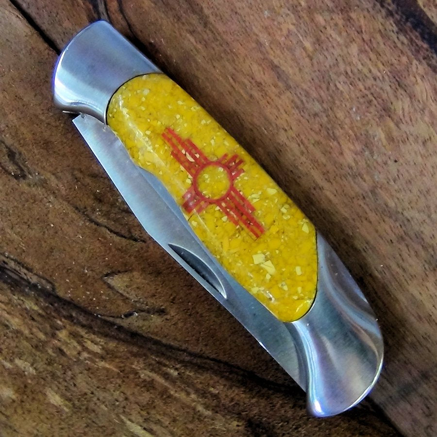 Couteau Pliant Motif Navajo Flag