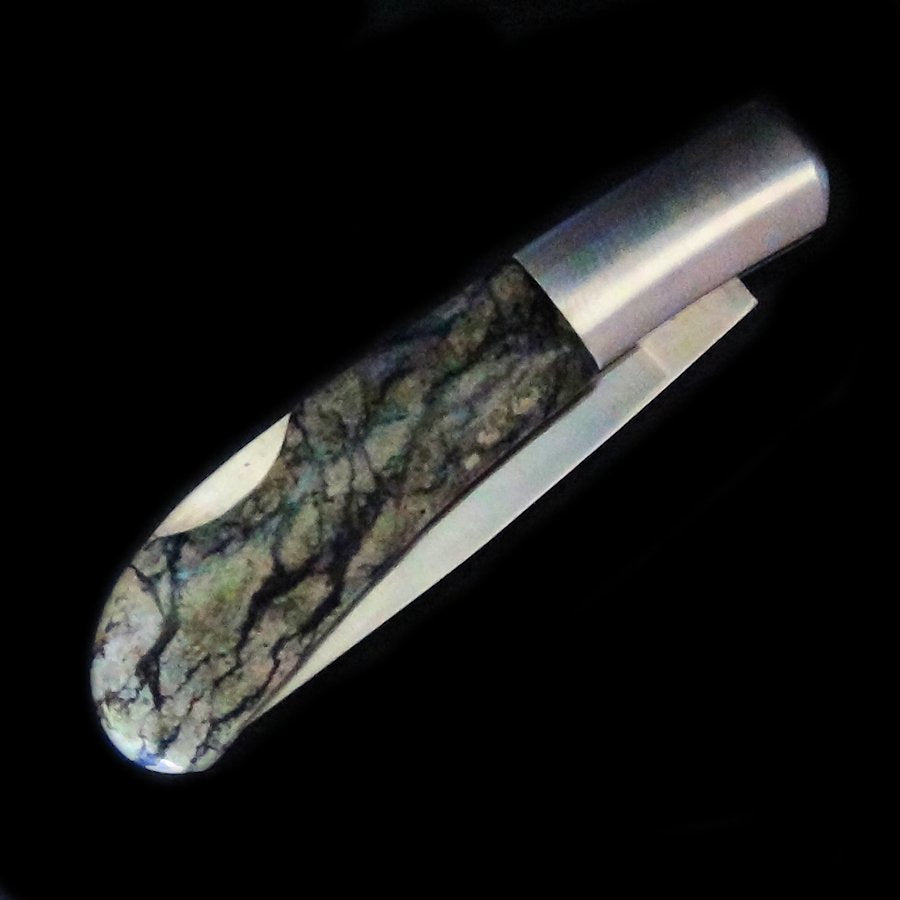 Couteau Pliant Manche en Serpentine