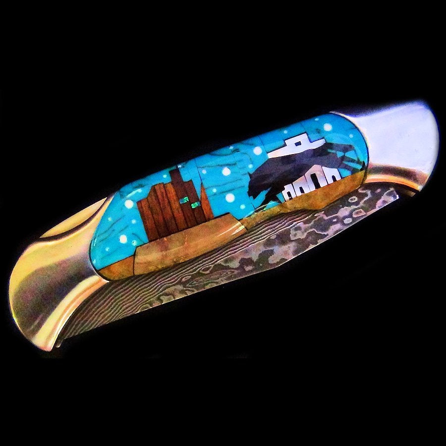 Couteau Pliant Running Wolf