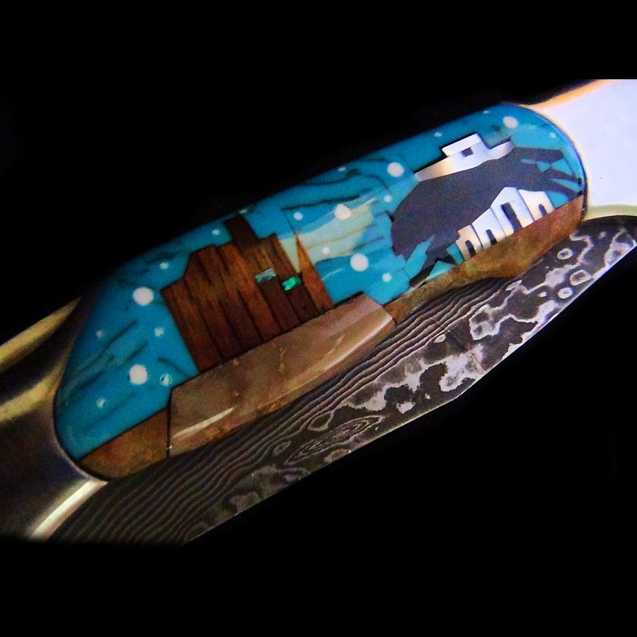 Couteau Pliant Running Wolf