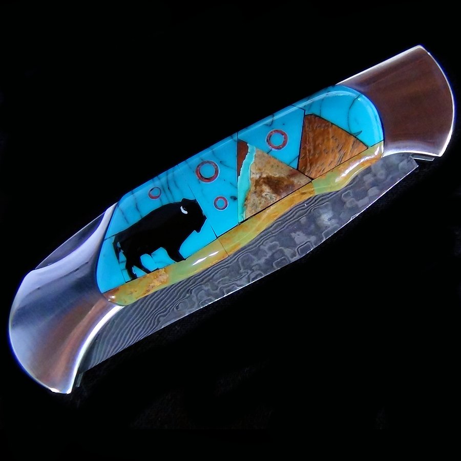 Couteau pliant Motif Bison