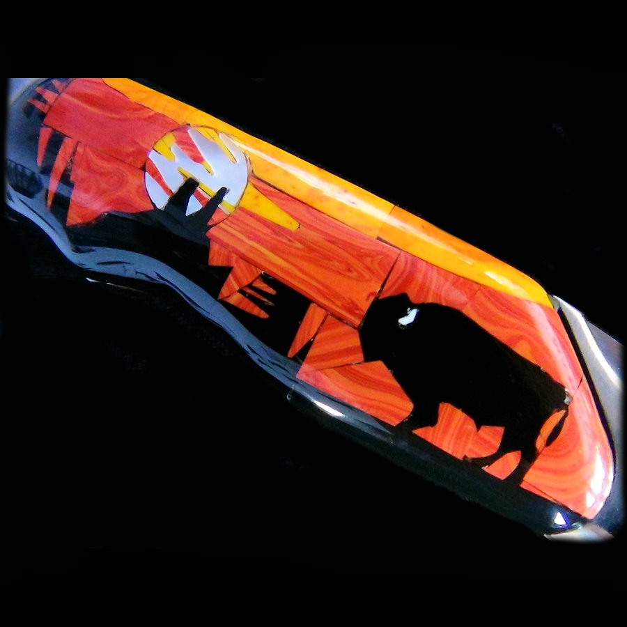 Couteau pliant Motif Bison