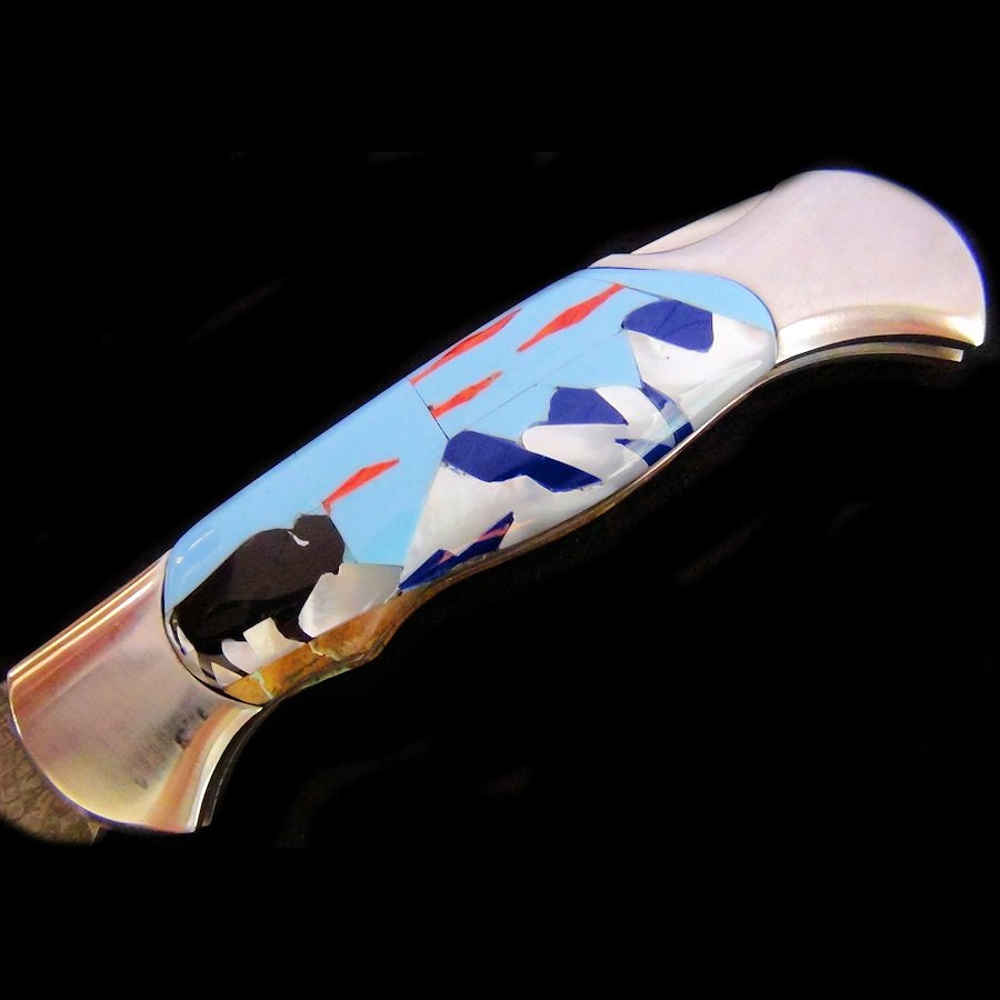 Couteau pliant Motif Bison