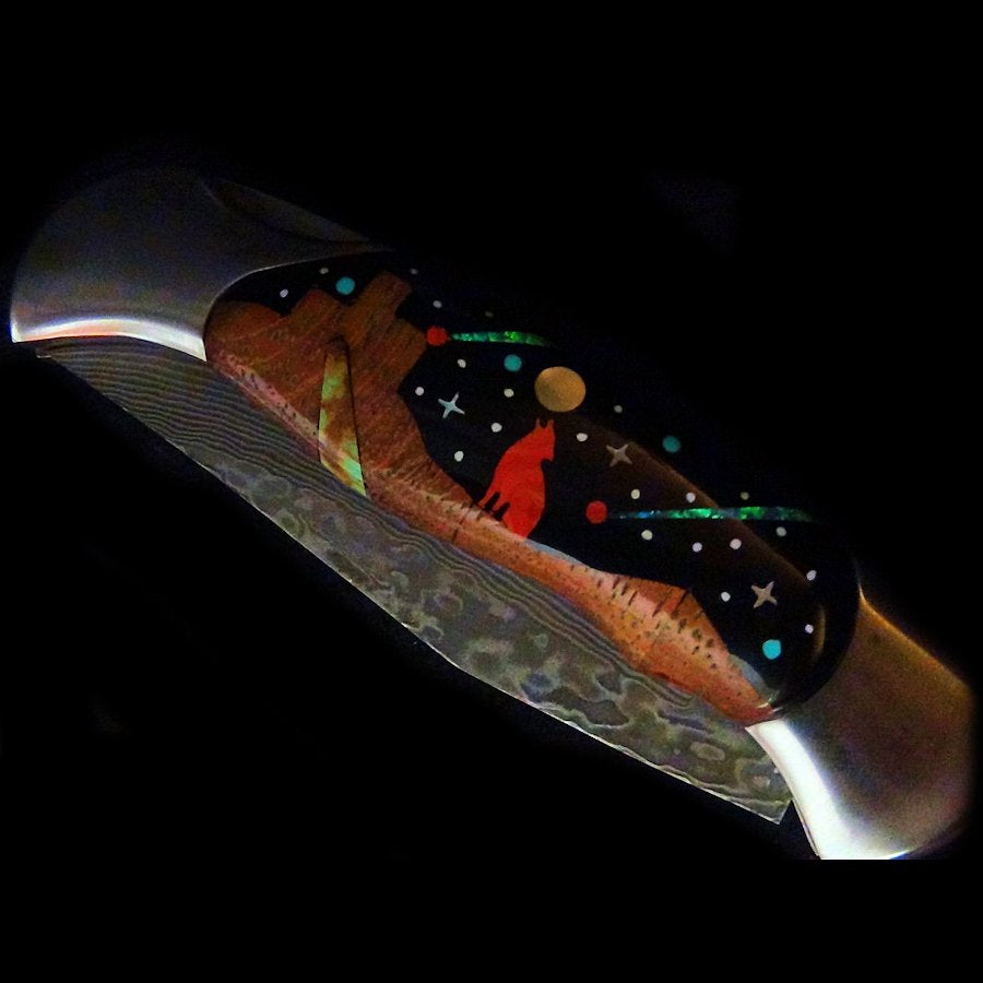 Couteau pliant Motif Loup