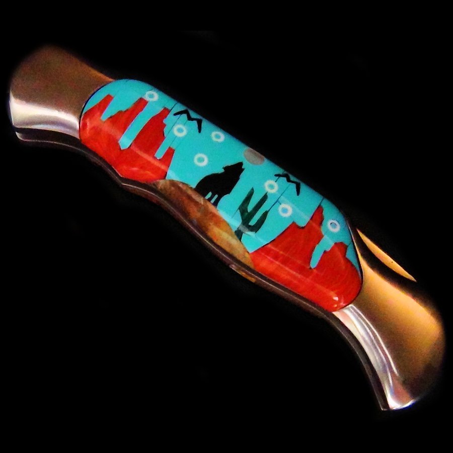 Couteau pliant Motif Loup