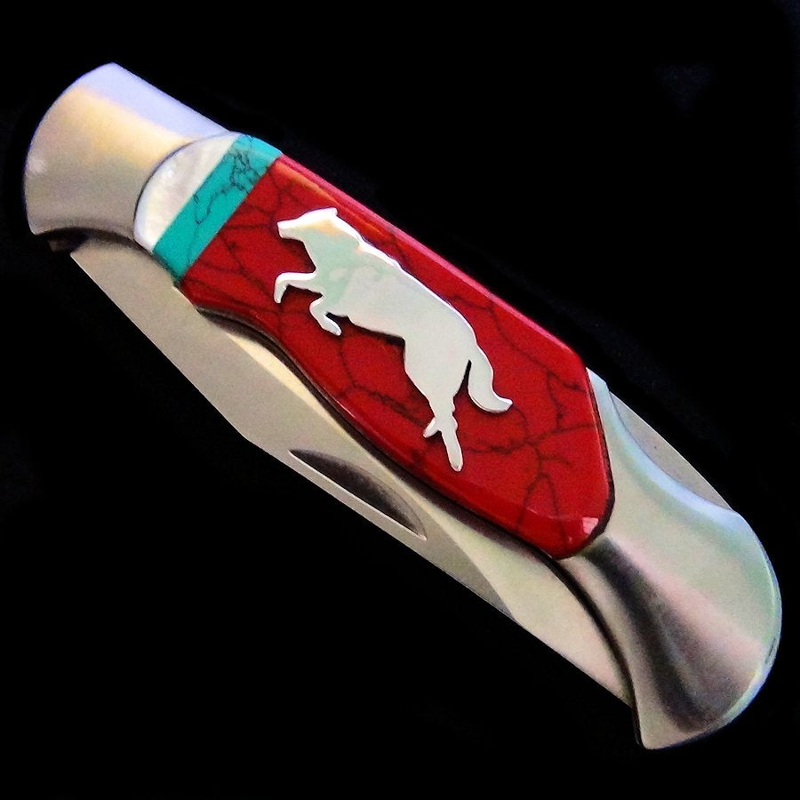 Couteau pliant Motif Loup