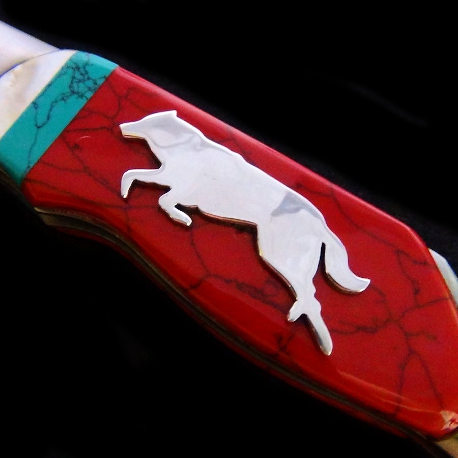 Couteau pliant Motif Loup