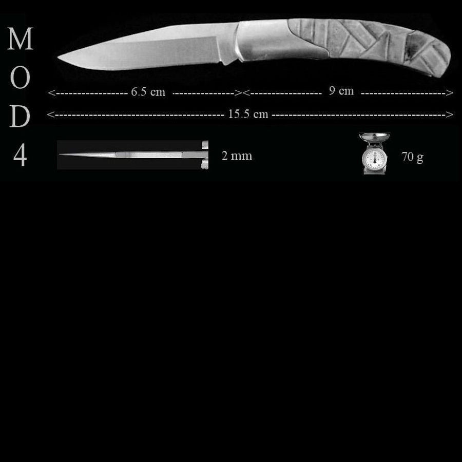 Couteau Pliant Manche Turquoise, Corail, Nacre