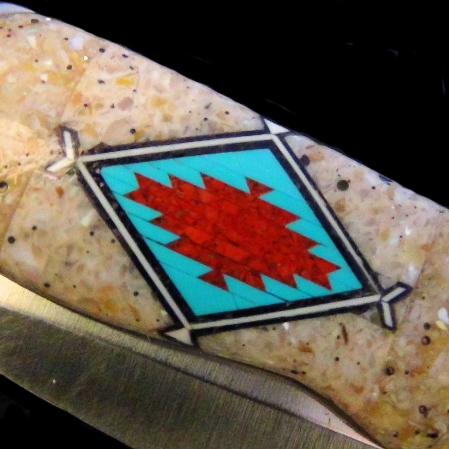 Couteau Pliant Symbole Navajo