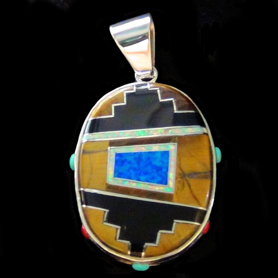 Pendentif Pueblo , Reversible, Double Face