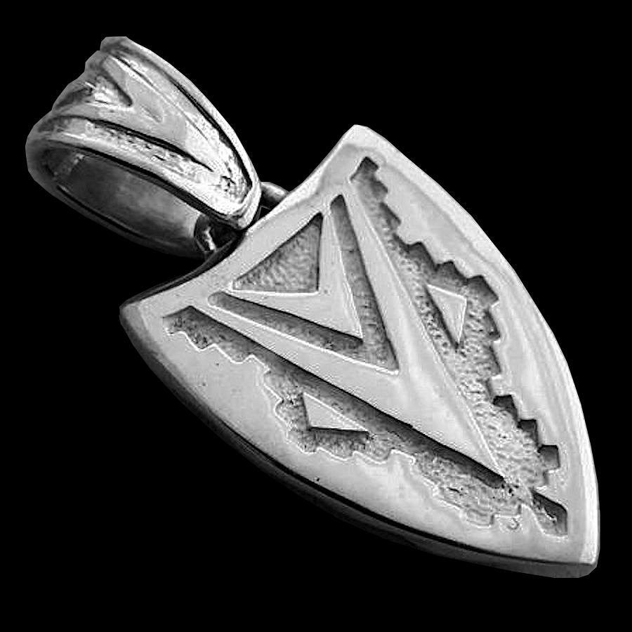 Pendentif Navajo Pointe de Flèche, Turquoise et Lapis Lazuli