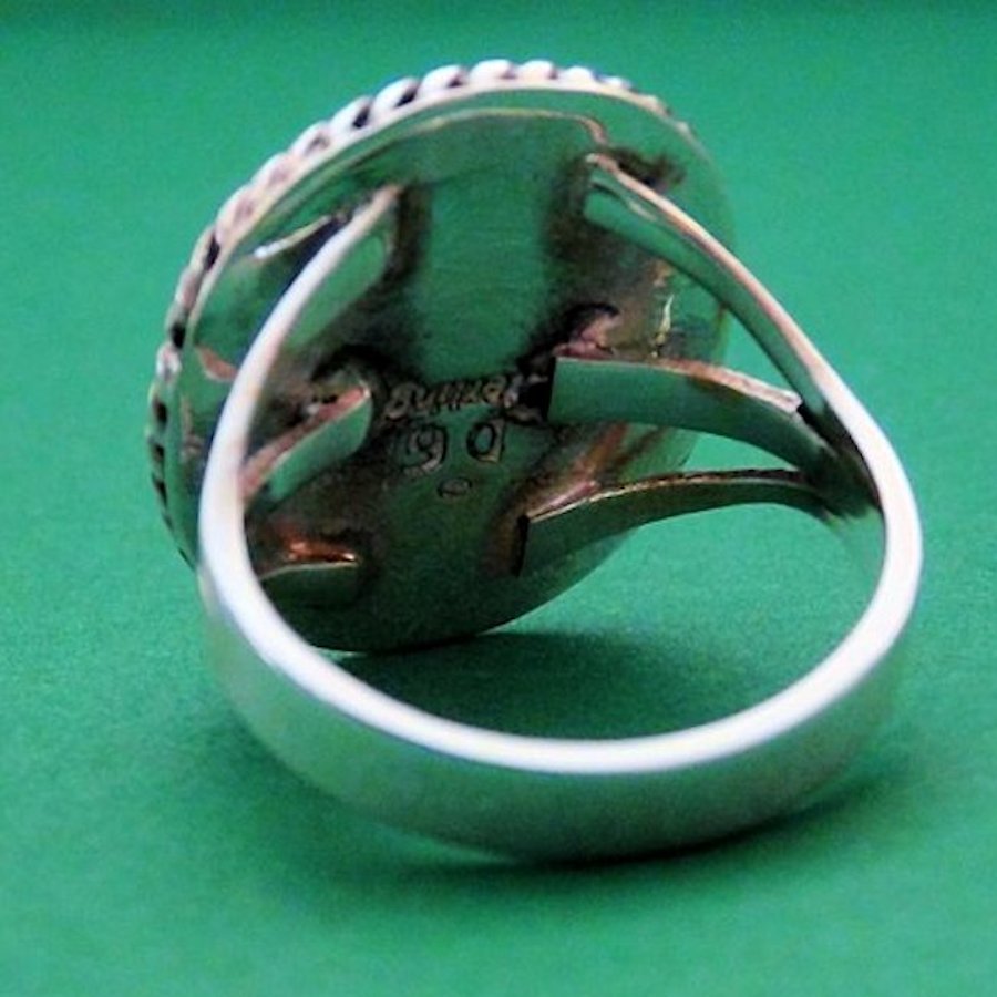 Bague Amerindienne Ronde, Design Navajo