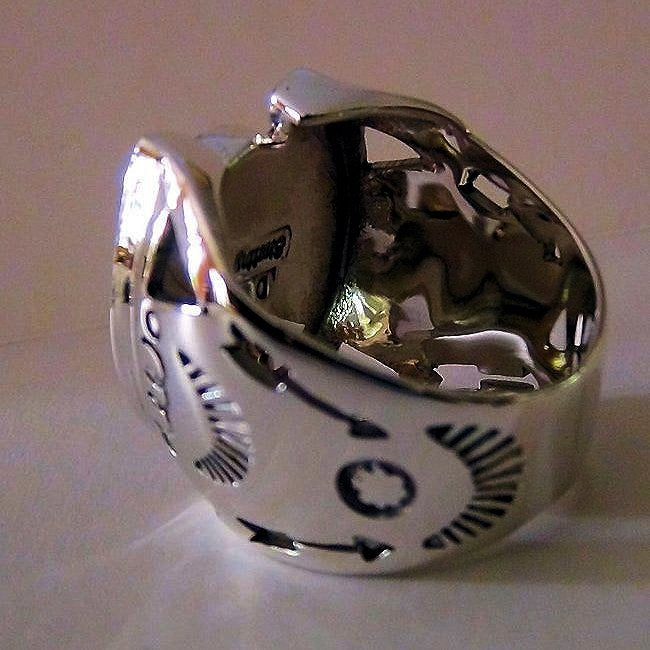 Bague Fer à Cheval et Cabochon Pierre Semi-Précieuse, Couleur Au Choix