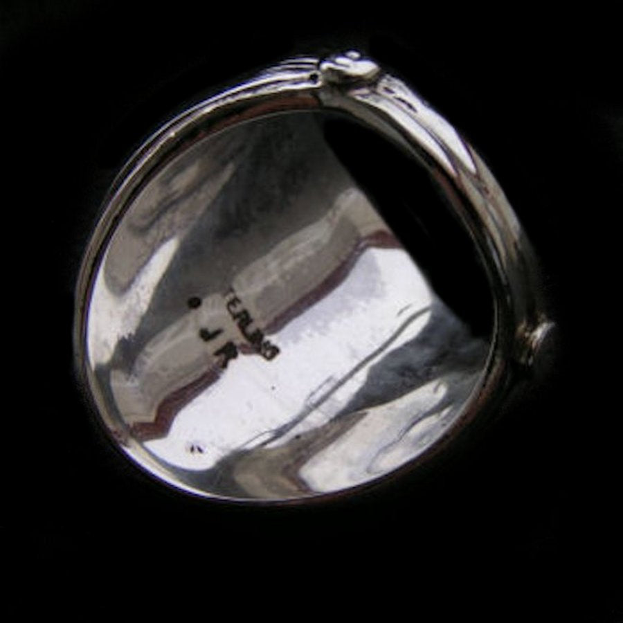 Bague Navajo Amerindienne Turquoise et Corail