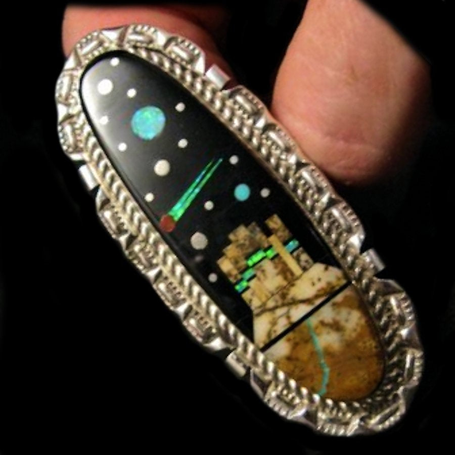 Bague Monument Valley By Night en Argent 925 Pour Femme