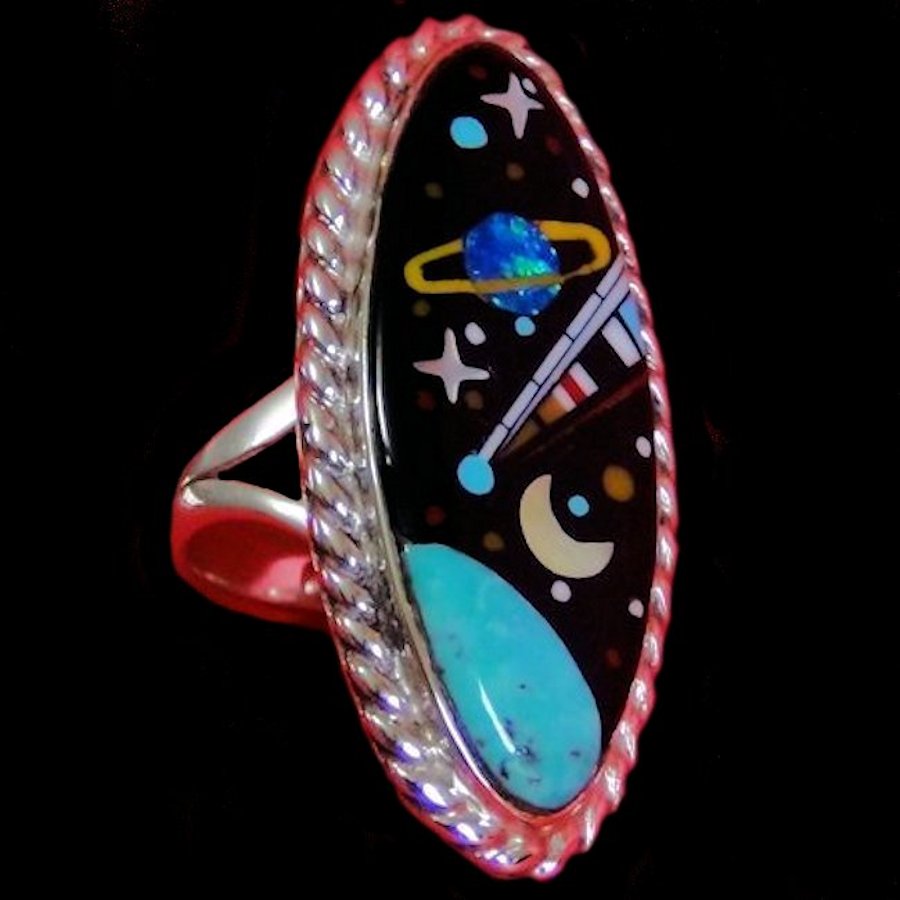 Bague Univers, Comète, pour Femme