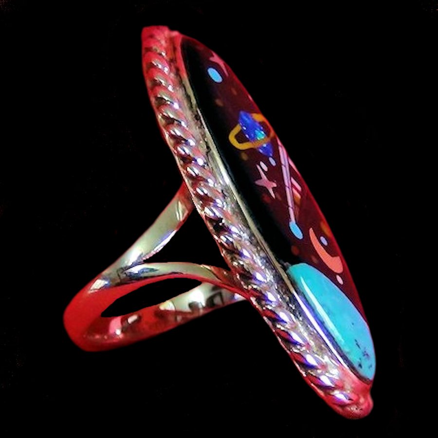 Bague Univers, Comète, pour Femme