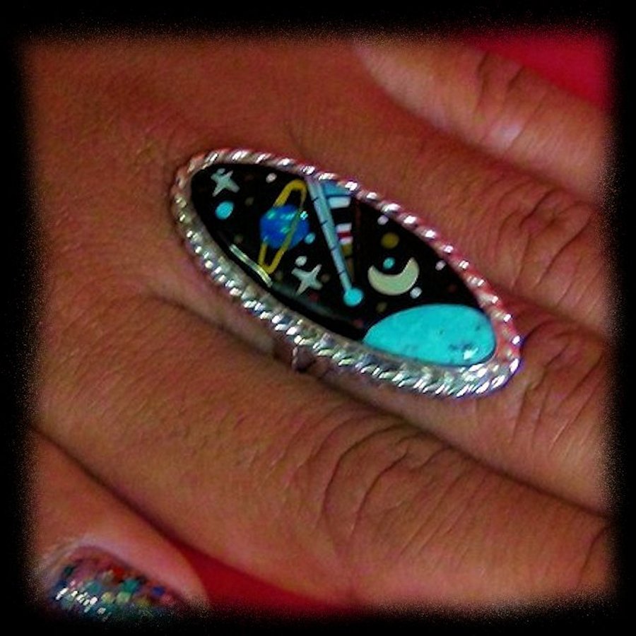 Bague Univers, Comète, pour Femme