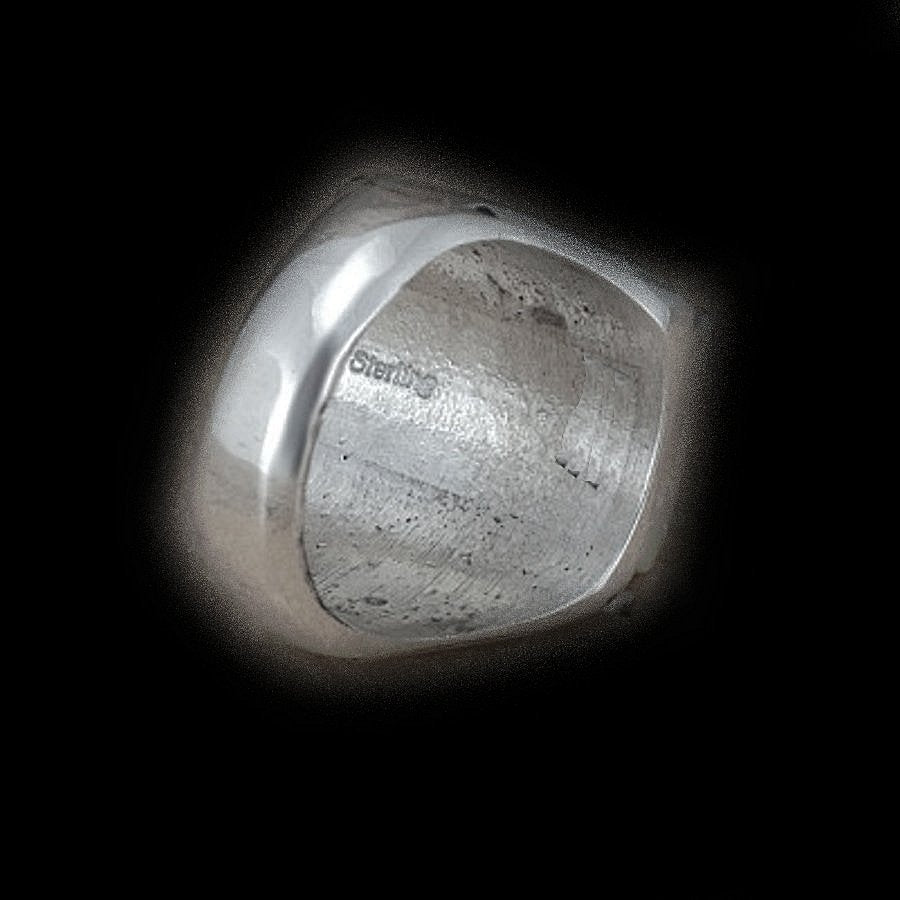 Bague Navajo Rectangulaire Overlay Flèche