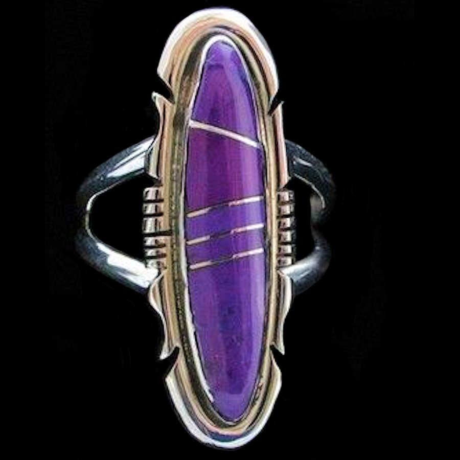 Bague Zuni Longue, Channel Inlay, Couleur au Choix