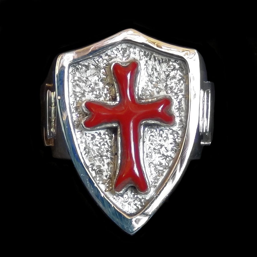 Bague Argent 925 Chevalier Croix de Malte Ordre Templier