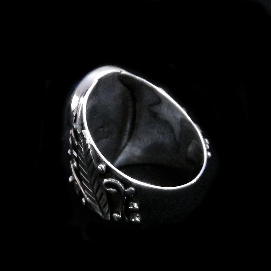 Bague Chevaliere Navajo 3 Plumes