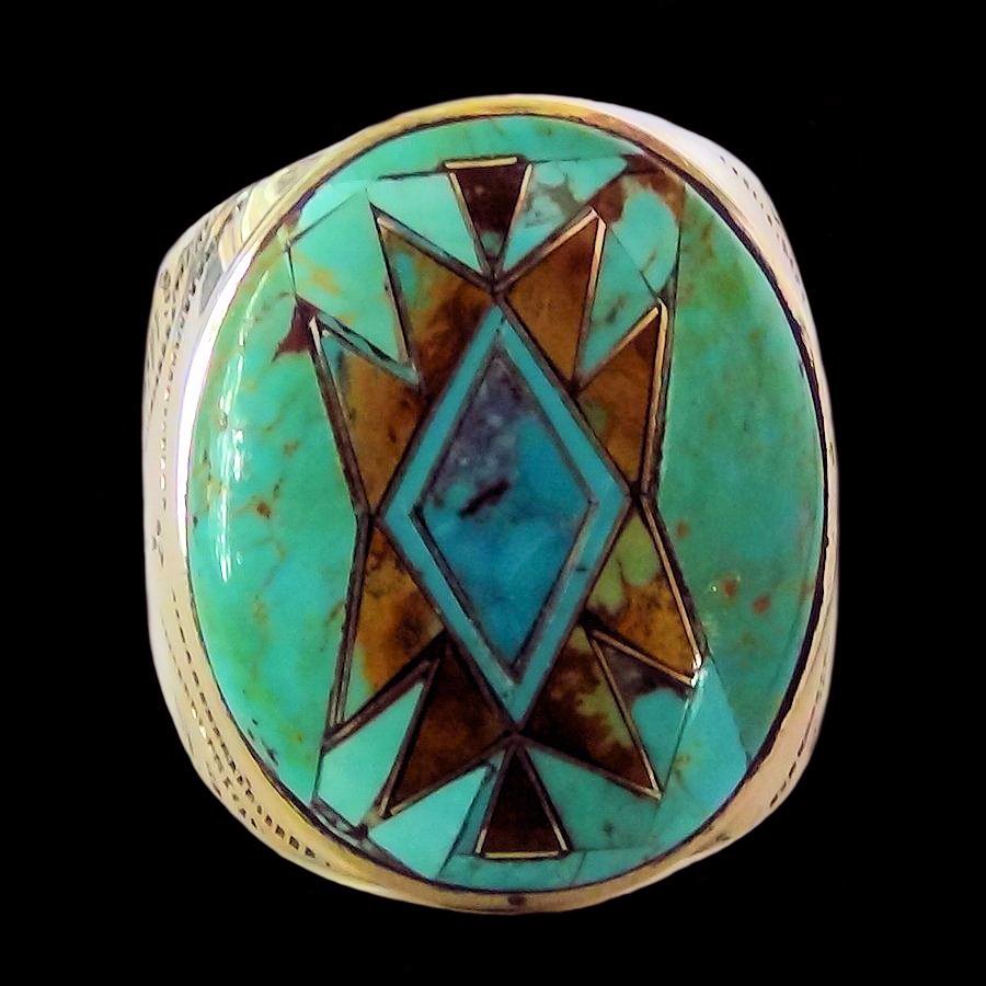 Bague Amérindienne Navajo Pour Homme