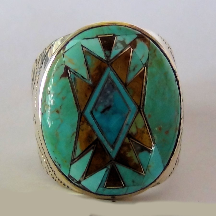 Bague Amérindienne Navajo Pour Homme