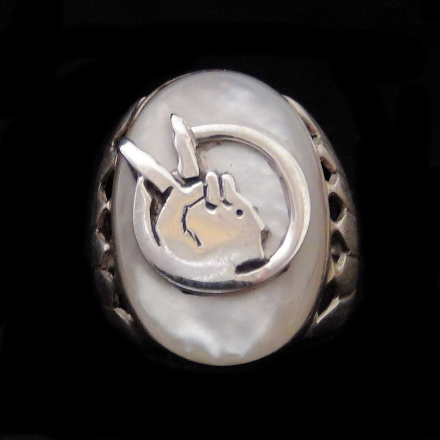 Bague Indian Movment en Argent, Pierre Couleur au Choix