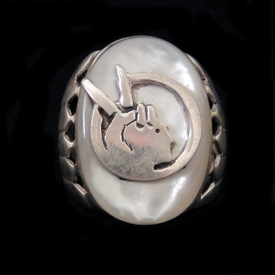 Bague Indian Movment en Argent, Pierre Couleur au Choix