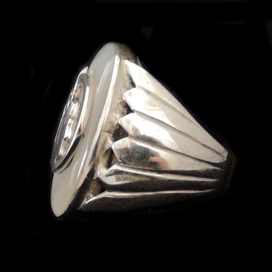 Bague Indian Movment en Argent, Pierre Couleur au Choix