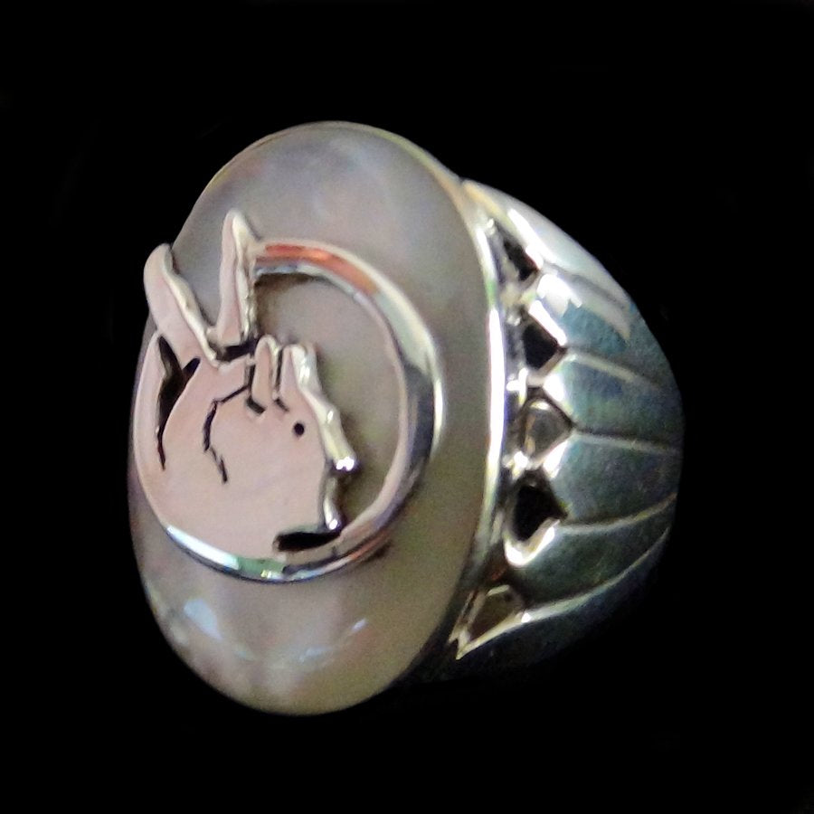 Bague Indian Movment en Argent, Pierre Couleur au Choix