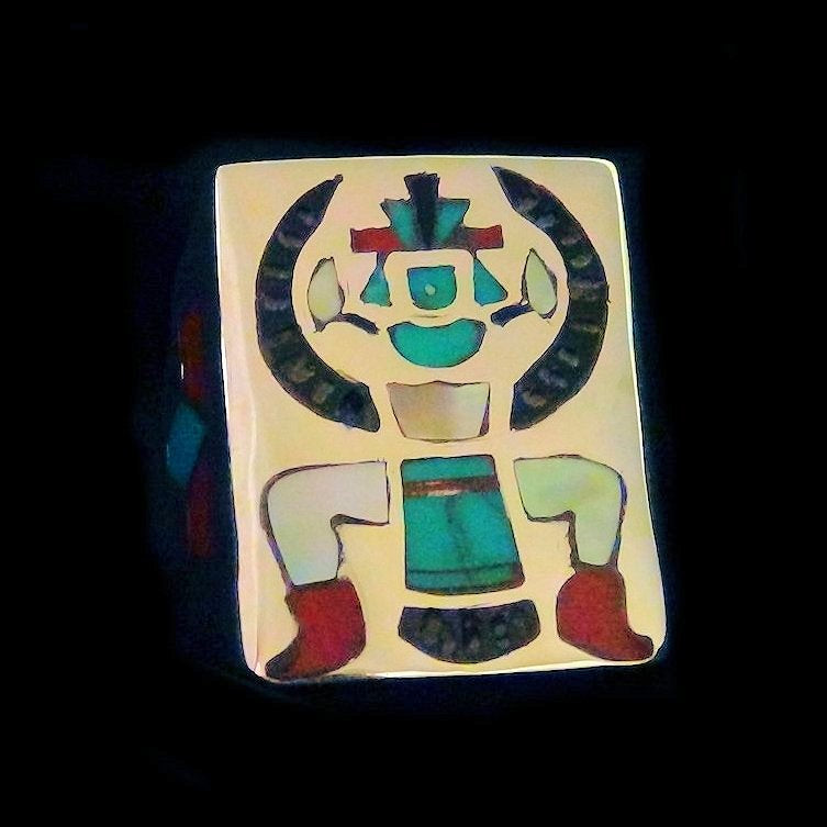 Bague Argent Zuni Knife Wing Multicolore