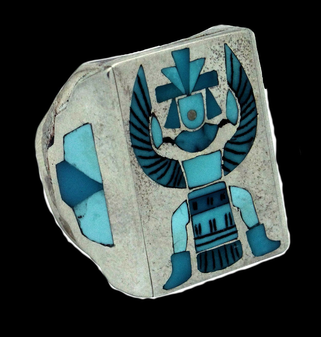 Bague Argent Zuni Knife Wing Turquoise
