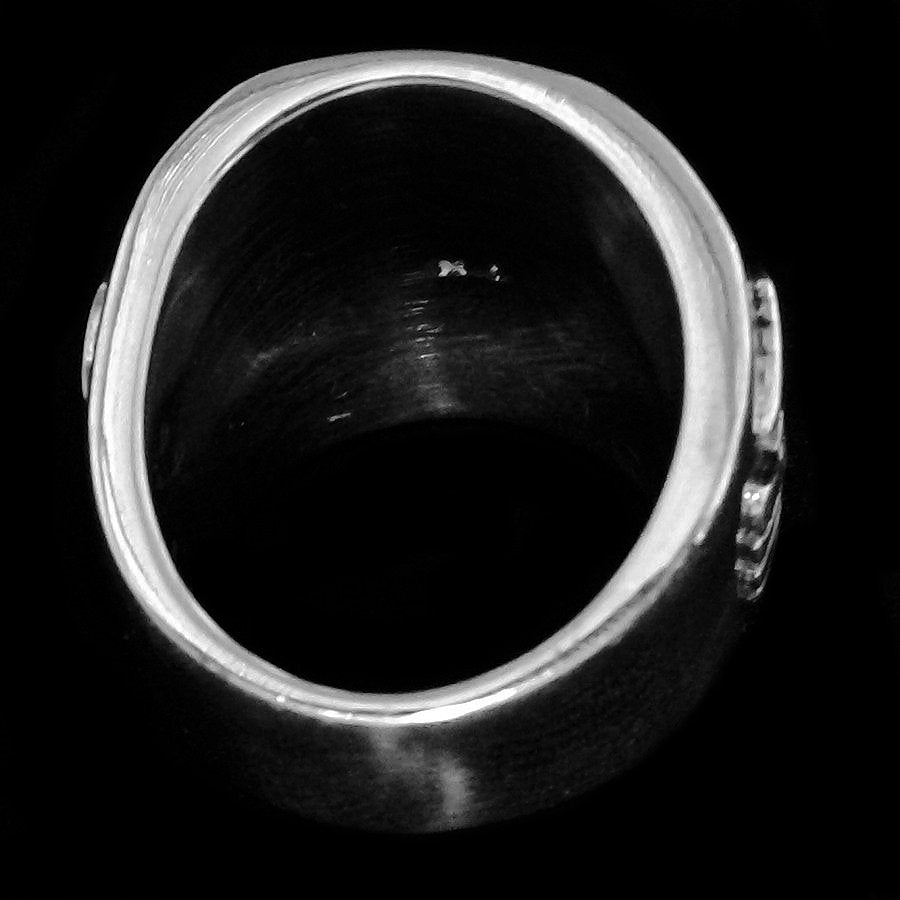 Bague Chevalière Tunderbird Overlay en Argent Pour Homme
