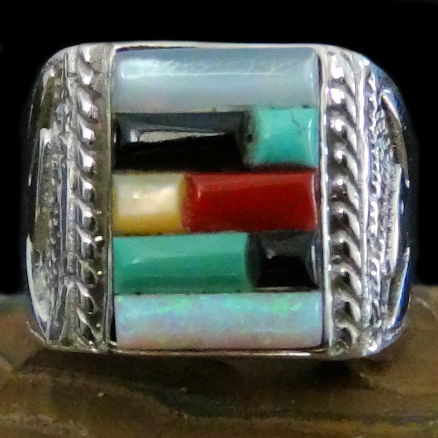 Bague Chevalière Zuni Multicolore Cobblestone